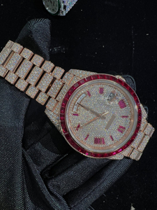Reloj de Lujo de Moda Hip Hop de Acero Inoxidable con Diamantes de Moissanita VVS, Movimiento de Cuarzo, para Hombre, Logotipo Personalizado, Venta al por Mayor, Pasa el Test de Diamantes - Product Image 5