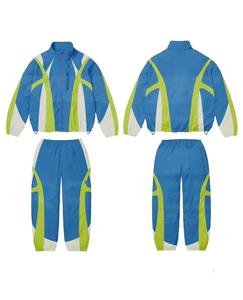 Conjunto Deportivo Personalizado para Hombre de Dos Piezas, Transpirable y Ecológico, Chaqueta Cortavientos y Pantalones, Sudadera con Capucha Estampada 100% Algodón - Product Image 5