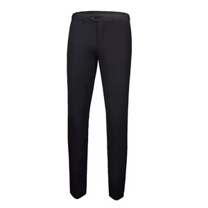 Pantalon de costume décontracté pour homme grande taille printemps-automne, respirant, taille élastique, coupe ajustée, longueur 7/8 - Product Image 4