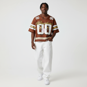 Camiseta Retro de Fútbol Personalizada OEM 2026, de Malla de Poliéster, Estilo Americano, Holgada, Corta, Tallas Grandes, Ropa Urbana de Verano - Product Image 6