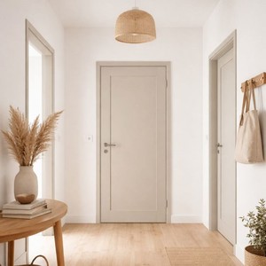 Puertas de MDF para Proyectos de Ingeniería, Puertas Interiores Anticorrosivas, Resistentes a la Humedad y al Calor, con Núcleo de MDF de Madera Sólida - Product Image 1