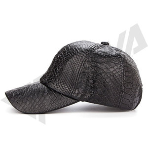 Custom Classic <b>Plain</b> PU <b>Baseball</b> <b>Cap</b> Fashion Blank Logo Leather <b>Cap</b> Sport Hat for Men and Women - Product Image 2