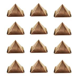 Lot de 12 Yantras Védiques en Laiton Nautique Personnalisés Sri Yantra, Décoration d'Intérieur Chakra, Cadeau, Énergie Kuber Vastu, Puissance Religieuse - Product Image 1