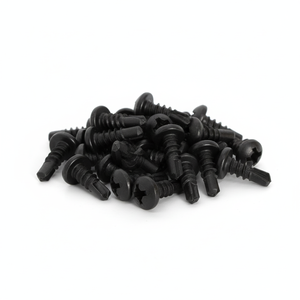 PDC 11 Black Coated Carbon Steel Pan Head <b>Washer</b> Drill Point Phillips Drive Standard Thread Inch Grade Class 4.8 6.8 3.5-4.8mm - Product Image 1