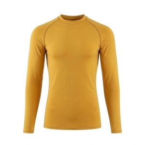 <b>Mens</b> Long Sleeve Gym <b>Compression</b> <b>Shirt</b> Stretch Breathable Quick Dry Running Training Activewear Performance Top - Product Image 1
