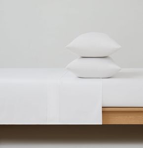 Ensemble de draps de lit 4 pièces en coton percale 100% respirant et doux de luxe, 300 fils, avec poches extra profondes pour hôtel et usage domestique - Product Image 3