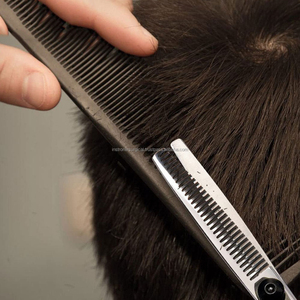 Tijeras de Acero Inoxidable Alemanas para Barbería, Cuchillas Afiladas con Borde de Cuchilla de Afeitar, Tijeras de Peluquería para Diestros - Product Image 5