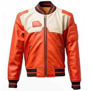 Chaqueta Estilo Racing para Hombre, Cierre Frontal con Cremallera, Ropa Exterior Informal para Uso Diario, Viajes, Actividades al Aire Libre y Estilo Urbano - Product Image 1