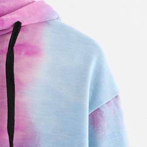 Custom Embroidered Logo Casual <b>Lined</b> Hooded Oversize Winter Breathable Eco-Friendly Knitted 100% Cotton Sweatshirt Women Terry - Product Image 4