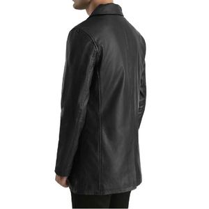 Manteaux Trench Classiques pour Hommes en Noir Jais, Élégants, Durables, Confortables et Doux, Parfaits pour un Usage Quotidien Décontracté - Product Image 3