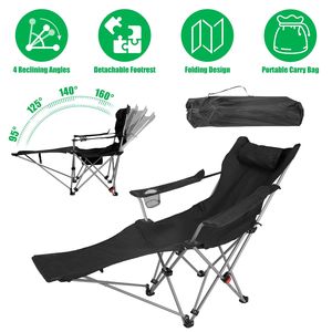 Sedia a Sdraio Regolabile per Campeggio con Telaio in Acciaio al Carbonio, Pieghevole e Resistente, con Borsa per il Trasporto e Logo OEM - Product Image 2
