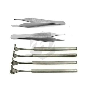 Ensemble d'instruments chirurgicaux ophtalmiques de haute qualité en acier inoxydable/titane pour la microchirurgie oculaire manuelle, certifié CE MOL - Product Image 3