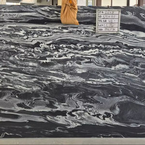 Dalles de marbre noir océanique pour plans de travail - Product Image 2
