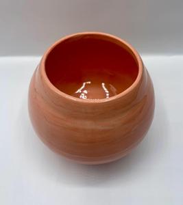 Jarrón de Cerámica en Tono Melocotón con Acabado Artesanal, Cuerpo Curvo Suave y Abertura Amplia para una Exhibición Floral Elegante - Product Image 2