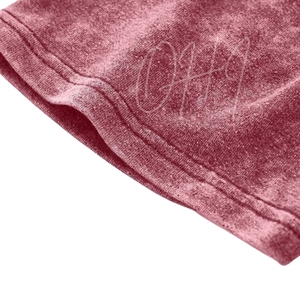 Camiseta de hombre personalizada oversize con efecto lavado y desgastado, estilo streetwear hip hop, corte holgado, bajo deshilachado, grunge, manga corta, para verano - Product Image 4