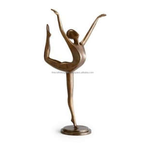 Figura de chica bailarina, escultura, objeto decorativo para el hogar, mesa Interior, escritorio, exhibición, estatua sólida, artes abstractas en artículos de regalo - Product Image 6