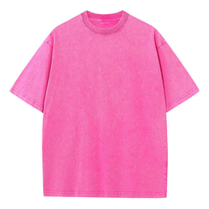 Camisetas Extra Grandes para Hombre, Estilo Vintage, Lavado Desgastado, Verano 2026, Personaliza tu Propio Logotipo, 100% Algodón, Lavado Ácido - Product Image 5