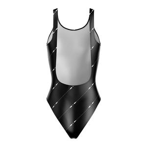 Traje de Baño Deportivo de Cintura Alta para Mujer, Diseño Personalizado con Logotipo OEM, Precio de Fábrica, 1 Pieza, con Flores 3D, Secado Rápido, para Playa - Product Image 2