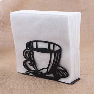 Porte-serviettes design tasse à café, boîte à mouchoirs autoportante, accessoire décoratif original - Product Image 1