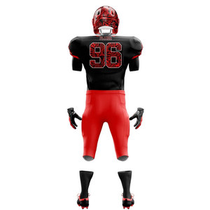 American Football Uniform Compression Set Quick Dry Hot Selling <b>Cheap</b> Price Jersey With <b>Padded</b> Pants Printed Uniform Set OEM - Product Image 2