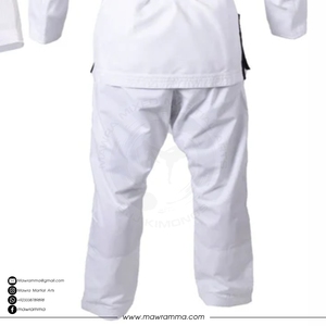 บริการ OEM ชุดยิวยิตสู BJJ ผ้าฝ้าย 100% ทอลายเพิร์ลวีฟ ปักโลโก้ตามสั่ง ชุดยิวยิตสูบราซิล ชุดยูนิฟอร์มสำหรับการฝึกซ้อมและการแข่งขันระดับมืออาชีพ - Product Image 6