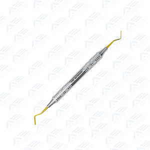 Instrument de restauration dentaire en composite, spatule à double extrémité avec revêtement en plasma doré, équipement dentaire CE - Product Image 5