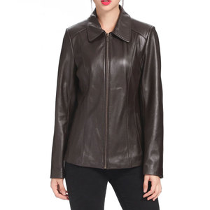 Veste en cuir véritable pour femme, design et couleur personnalisables, vestes en cuir pour femmes adultes, vêtements de mode. - Product Image 1