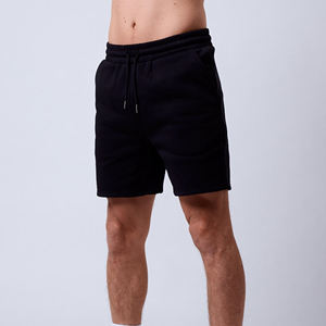 Wholesale Heavyweight 100% Cotton Elastic Waist Solid Casual Gym & <b>Sweat</b> <b>Shorts</b> Breathable for <b>Men</b> with Customized Logo - Product Image 5