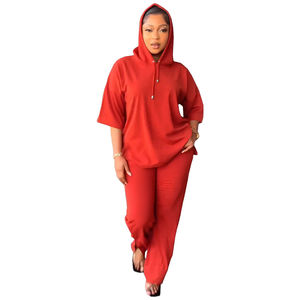 Conjuntos Deportivos de 2 Piezas para Mujer con Logotipo Personalizado, Pantalones Deportivos y Sudaderas con Capucha - Product Image 2