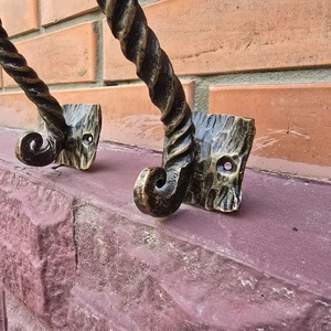Poignée de porte en fer forgé à tête de dragon, design traditionnel, résistante à la rouille, installation facile, décorative pour porte/porte-faillette - Product Image 6