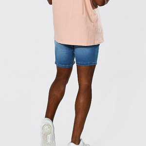 Custom Embroidery Logo <b>Men</b> Denim Shorts Large Pocket Streetwear Denim Shorts Private Label Clothing Vendor <b>Men</b> Denim Shorts - Product Image 4