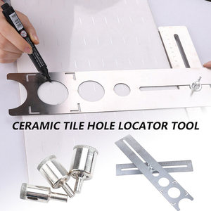 Regla de acero inoxidable de grado industrial, herramienta de posicionamiento de agujeros para azulejos, regla personalizada OEM ODM, lista para enviar a Vietnam - Product Image 2