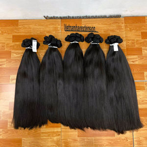 Extensiones de Cabello Vietnamita Remy, Cabello Humano Virgen, Trama de Piel, Liso Sedoso, 100g - Product Image 1