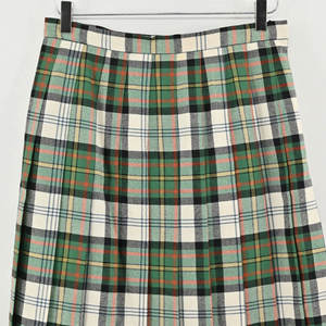 Falda Kilt de Lana a Cuadros para Mujer, Talla Grande, Verde Tartán, Plisada, Maxi, Tipo Wrap, Colección 2026 - Product Image 5