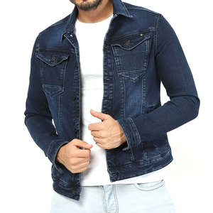 Men's Denim <b>Jacket</b> <b>With</b> <b>Fleece</b> <b>Lining</b> Button Closure Solid Color Casual Winter Coat Regular Fit Finish Denim Men's <b>Jackets</b> - Product Image 1