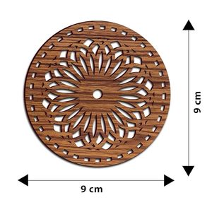Wooden Coaster for Kitchen Dining <b>Table</b> Stylish <b>Table</b> DecorationDrink <b>Protection</b> - Product Image 2