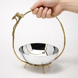 Vaisselle en acier inoxydable personnalisée, bols décoratifs écologiques et durables, bols de service en gros, vaisselle pour les fêtes - Product Image 4