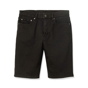 Shorts de bain pour hommes style Hip Hop, taille mi-haute, coupe ample, en coton, jorts amples en jean délavé, broderie de logo personnalisée, motif uni, imperméable - Product Image 1