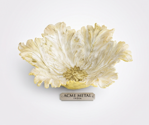 ACME Tulip Shape <b>Metal</b> Bowl Polished Finish Modern Luxury Design for Home Dinning Table <b>Top</b> Office Wedding Gifts - Product Image 3