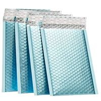 Enveloppes à bulles auto-adhésives en gros pour usine, taille personnalisée, sacs à bulles bleus pour l'emballage de petits vêtements et accessoires capillaires