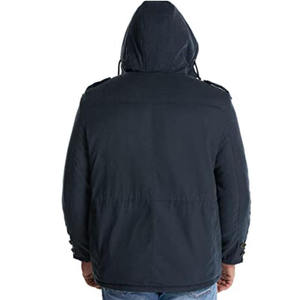 Chaqueta Acolchada de Lona con Parches, Cuello Mao, con Capucha, Unisex, para Exteriores, OEM, Informal, Cálida para Invierno - Product Image 2