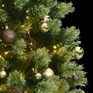 Sapin de Noël Artificiel Articulé avec 300 LED et Ensemble de Boules 180 cm pour une Décoration Festive - Product Image 2