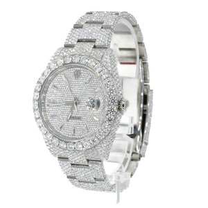 Montres de luxe automatiques à mouvement mécanique Z1225 serties de saphirs et de moissanites VVS pour hommes – Vente en gros - Product Image 3