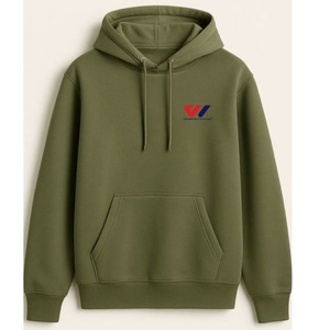 Sudadera con Capucha de Forro Polar Verde Oliva para Hombre, Sudadera con Capucha y Bolsillo Delantero, Corte Regular, Ropa de Calle de Invierno, Informal y Urbana - Product Image 3