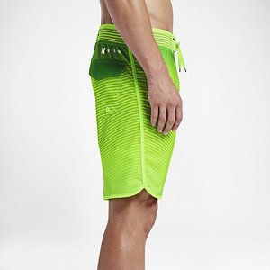 Short de bain athlétique pour homme, taille mi-haute, vert fluorescent, séchage rapide, pour le surf, la natation et les sports nautiques - Product Image 3