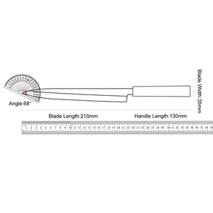 Cuchillo de Cocina Profesional de Acero de Damasco de un Solo Filo, Cuchillo Afilado para Cortar Carne y Sushi - Product Image 6