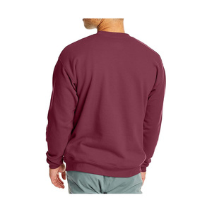 <b>Men</b> Solid Crewneck Sweatshirt Bulk Wholesale Cotton Fleece <b>Pullover</b> <b>for</b> Custom Branding - Product Image 3