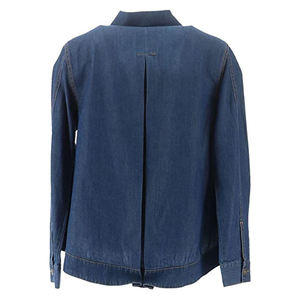 Veste en jean d'hiver pour femme, 100% coton, logo personnalisé, coupe oversize - Product Image 4