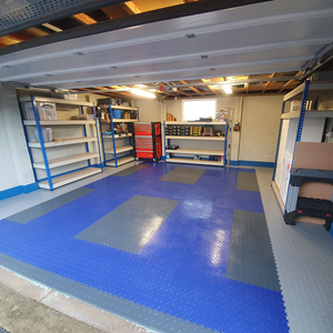 Durable PVC Vinyl Garage Workshop Floor <b>Mats</b>/Tiles Heavy Duty Industrial Design Style Parquet Surface Treatment Graphic Design - Product Image 4