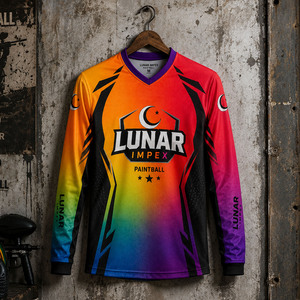 Uniformes de Paintball Personalizados Directo de Fábrica, Uniformes Profesionales para Equipos, Sublimados, Manga Larga, 100% Poliéster de Alto Rendimiento - Product Image 4